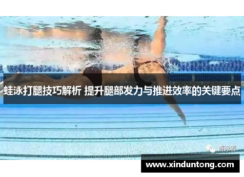 蛙泳打腿技巧解析 提升腿部发力与推进效率的关键要点